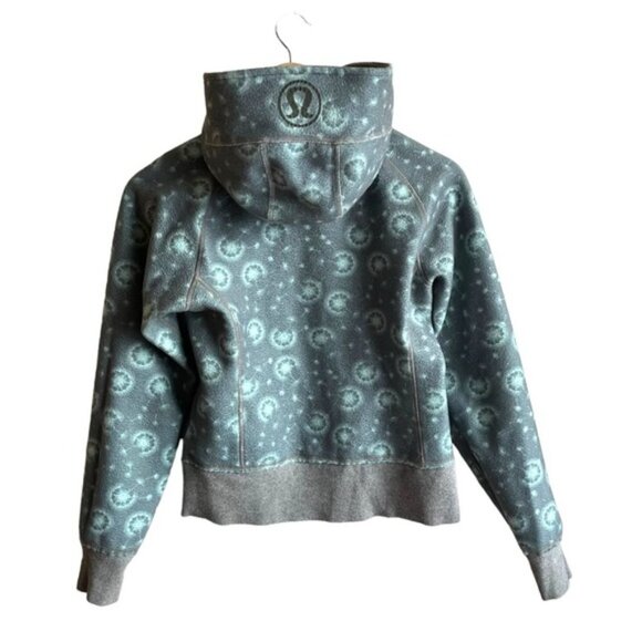 Lululemon Reversible Scuba Hoodie Size 4 Grey and Blue Dandelion - Picture 11 of 13